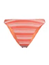 Milly Stripe Margot Bikini Bottom In Multi