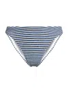 Milly Stripe Knot Bandeau Bikini Top In Blue