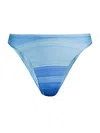 Milly Margot Sunset Stripe Bottom In Blue