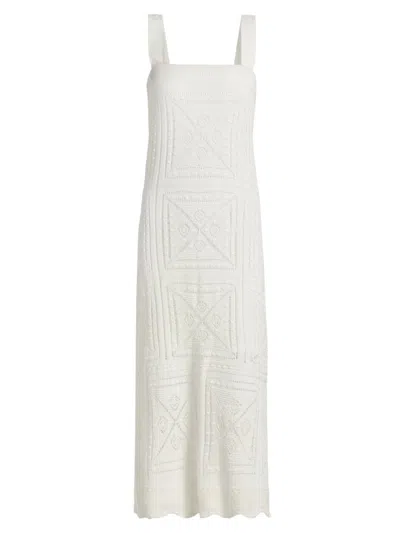 Milly Women's Mena Knit Midi-dress In White