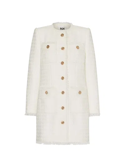 Milly Women's Neile Bouclé Long Jacket In Sand
