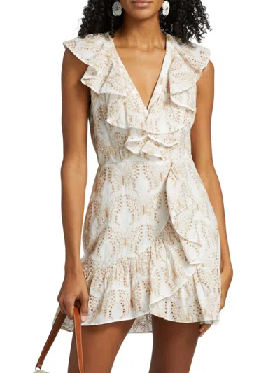 Milly Women's Novi Butterfly Eyelet Minidress In White