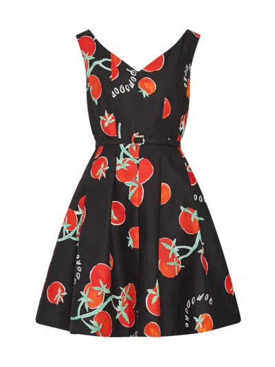 Milly Illy Peggy Off The Shoulder Printed Mini Dress In Multi