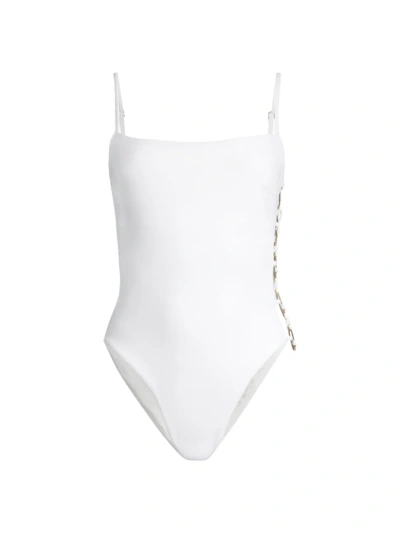 Milly Women's Ringside One-piece Swimsuit In White