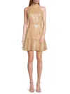 Milly Rochel Halter Dress In Brown