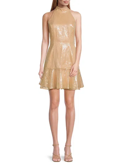 Milly Women's Rochel Sequin Embellished Minidress In Gold