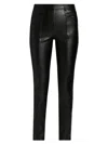Milly Women's Rue Faux-leather Pants In Black