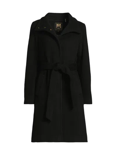 Milly Women's Sb Wool-blend Coat In Black