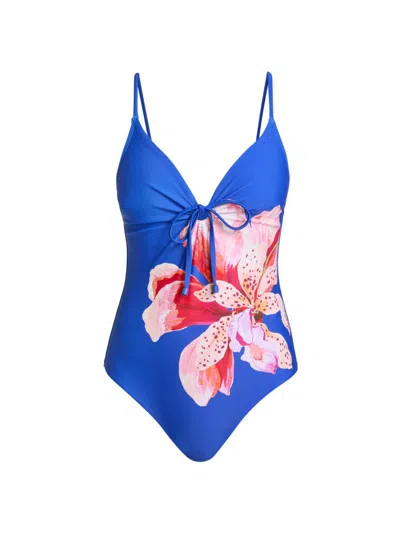 MILLY WOMEN'S SONGE D'IRIS FLORAL ONE-PIECE SWIMSUIT