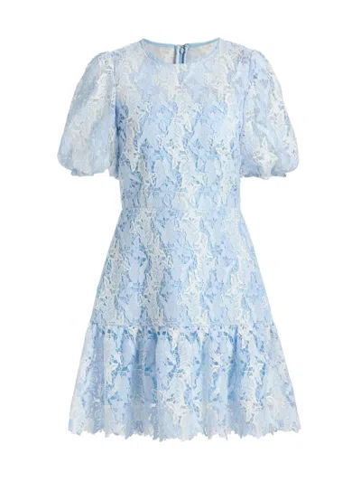 Milly Women's Yasmin Butterfly Lace Minidress In Animal Print
