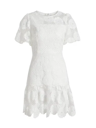 Milly Women's Yasmin Lace Minidress In White