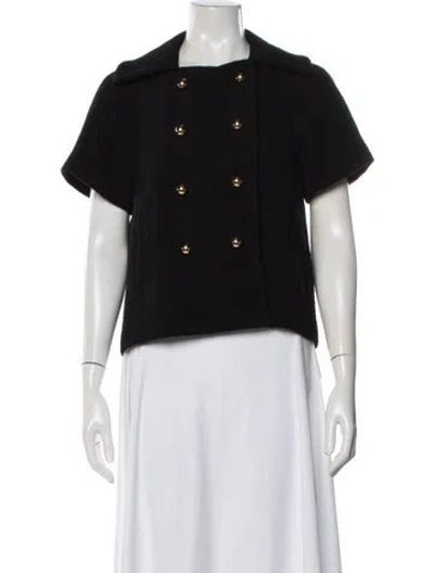 Pre-owned Milly Wool Blazer In Black