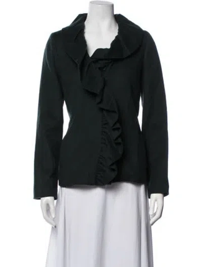 Pre-owned Milly Wool Blazer In Black