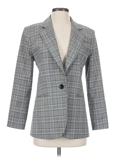 Pre-owned Milly Wool Blazer Jacket In Gray