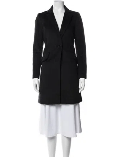 Pre-owned Milly Wool Coat In Blue