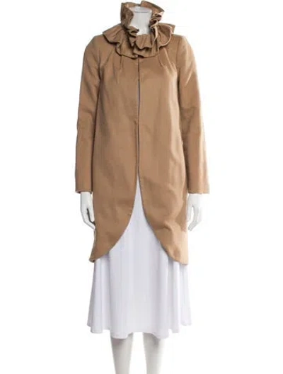 Pre-owned Milly Wool Coat In Neutral