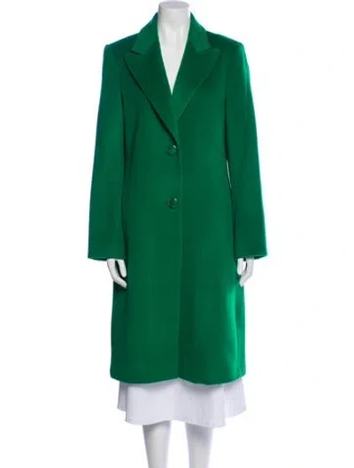 Pre-owned Milly Wool Coat W/ Tags In Green
