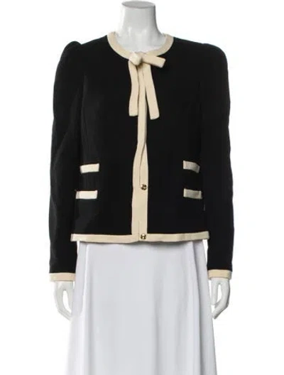 Pre-owned Milly Wool Evening Jacket In Black