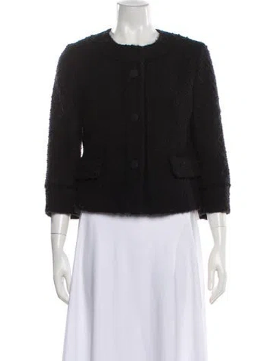 Pre-owned Milly Wool Evening Jacket In Black
