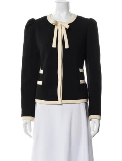 Pre-owned Milly Wool Evening Jacket In Black