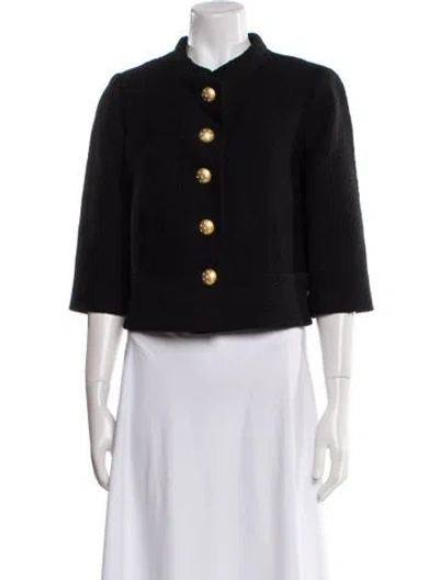 Pre-owned Milly Wool Jacket In Black