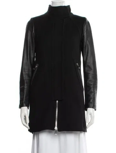 Pre-owned Milly Wool Jacket In Black