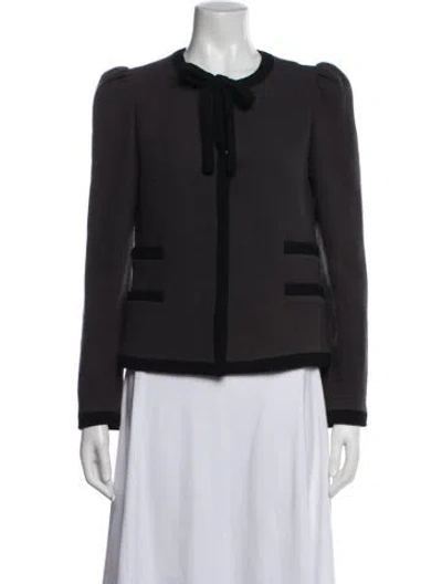 Pre-owned Milly Wool Jacket In Grey
