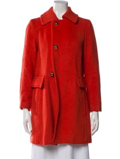 Pre-owned Milly Wool Jacket In Orange