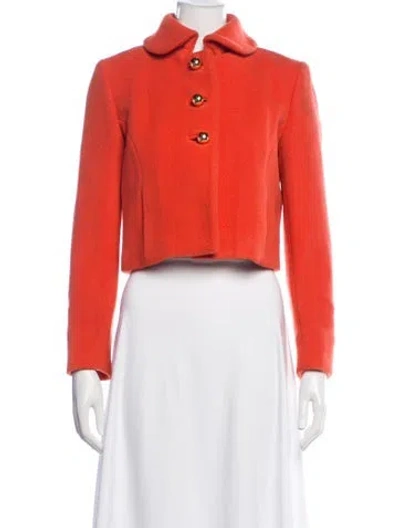 Pre-owned Milly Wool Jacket In Orange