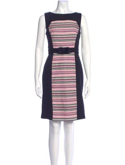 Pre-owned Milly Wool Knee-length Dress In Blue