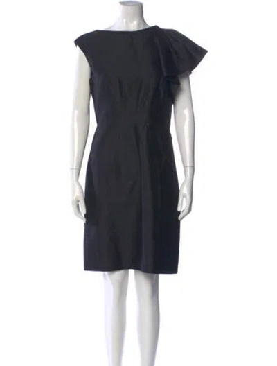 Pre-owned Milly Wool Knee-length Dress In Gray