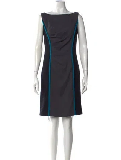 Pre-owned Milly Wool Knee-length Dress In Gray