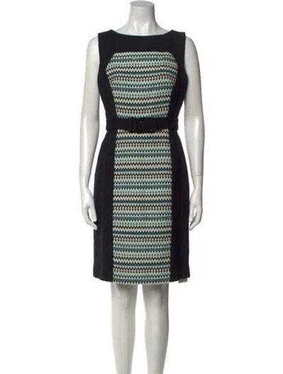 Pre-owned Milly Wool Knee-length Dress In Multi