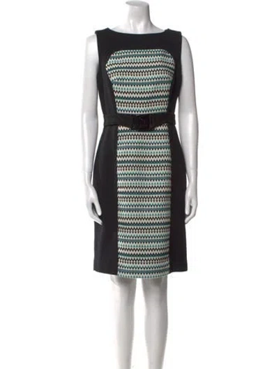 Pre-owned Milly Wool Knee-length Dress In Multi