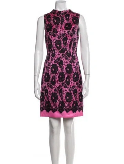 Pre-owned Milly Wool Knee-length Dress In Multicolor