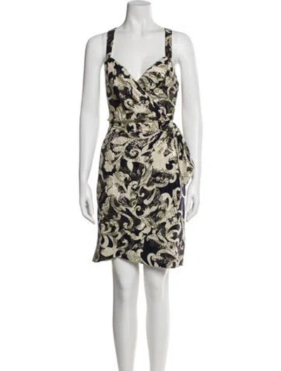 Pre-owned Milly Wool Knee-length Dress In Neutral