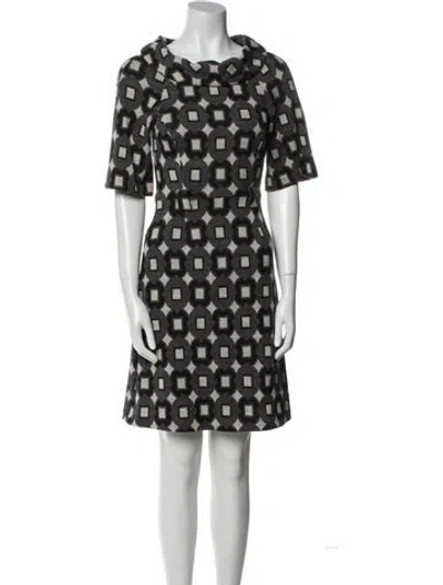 Pre-owned Milly Wool Mini Dress In Black