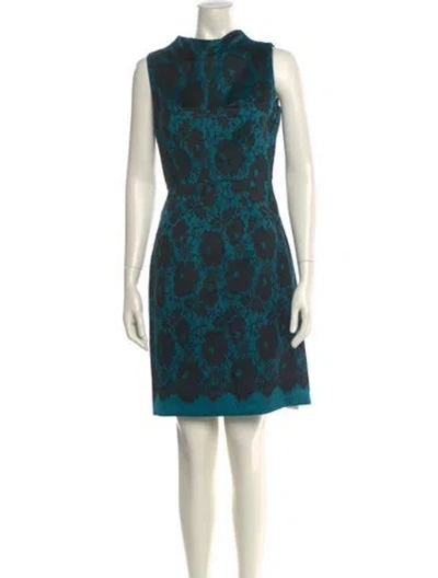 Pre-owned Milly Wool Mini Dress In Black