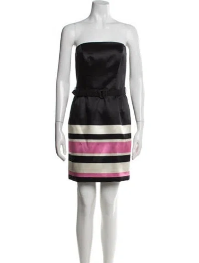 Pre-owned Milly Wool Mini Dress In Black