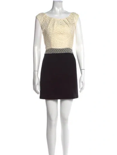 Pre-owned Milly Wool Mini Dress In Blue