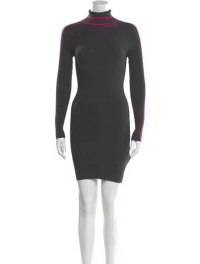 Pre-owned Milly Wool Mini Dress W/ Tags In Gray
