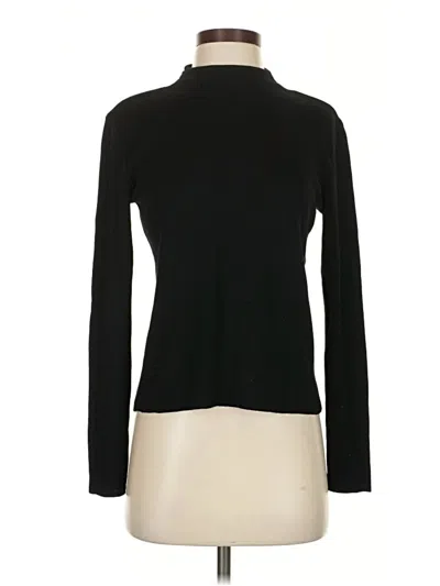 Pre-owned Milly Wool Pullover Sweater In Black