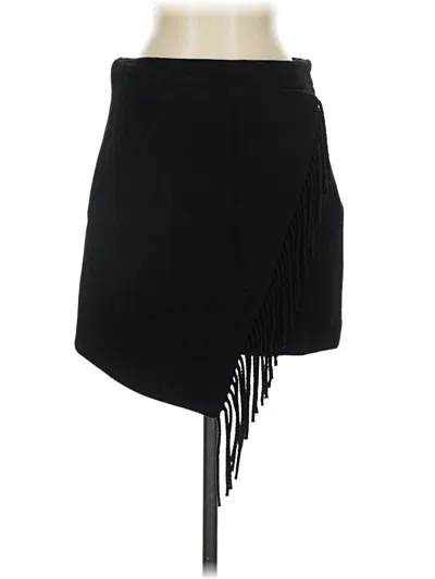 Pre-owned Milly Wool Skirt In Black