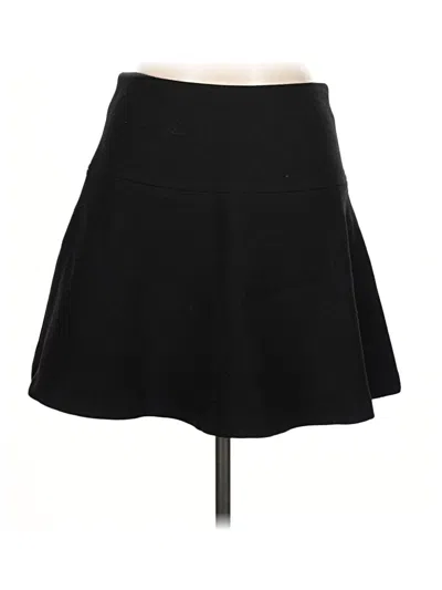 Pre-owned Milly Wool Skirt In Black