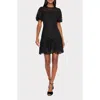 Milly Yasmin Rose Mosaic Lace Dress In Black