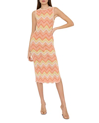 MILLY ZIG ZAG MIDI DRESS