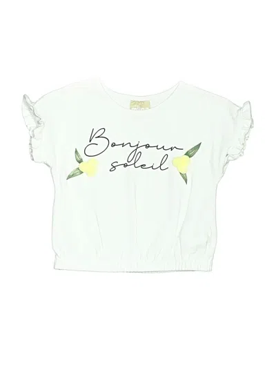 Pre-owned Milon Kids' Short Sleeve Blouse In Yellow