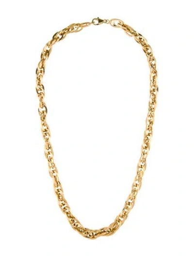 Pre-owned Milor 14k Hollow Interlocking Link Chain, 20" In Multi