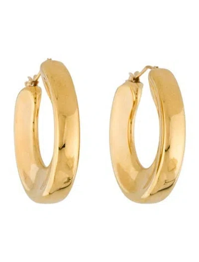 Pre-owned Milor 14k Hoop Earrings In Multi