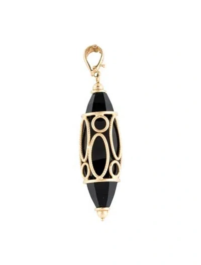 Pre-owned Milor 14k Onyx Pendant In Multi